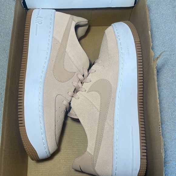 PLATFORM AIR FORCE 1 SAGE LOWW BEIGE - Picture 3 of 5